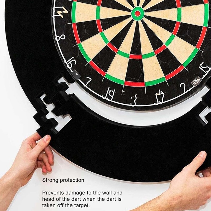 5PCS Dartboard Surround Ring Splicing Dart Board Wall Protection Ring