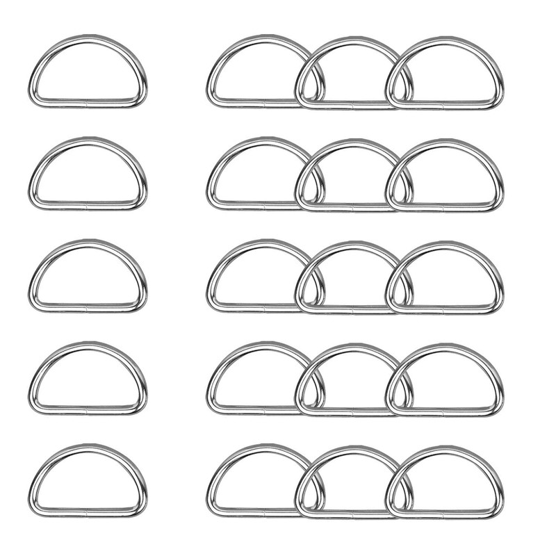 Trimming Shop Non Welded Metal D Ring Fasteners Durable Buckles