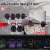 Adjustable Dumbbell Set 20LBS Weight Set for Home Gym Full