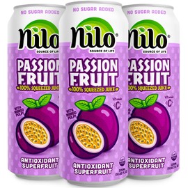 NILO Passion Fruit Juice | 100% Squeezed Maracuya Passion Fruit | NO Sugar added | NOT From Concentrate | 10.8 oz (Pack of 12)
