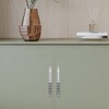 ESreake Large U Shape Diamond Crystal Glass Rhinestone Cabinet Pulls