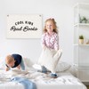 ETVISO Cool Kids Read Books Reading Room Decor - Linen