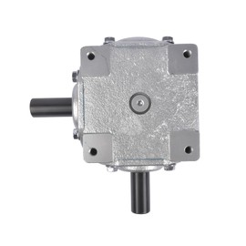 40 HP Right Angle Bevel Gearbox with 2 Keyed Shafts CW/CW 1:1, 1800 Max RPM Mixizap