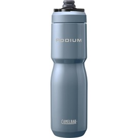 Camelbak Podium Insulated Steel 22 oz Bicycle Water Bottle - 18/8 Stainless Steel - High Capacity - Double Wall Vacuum Insulation - Leak-Proof - High Flow - Pacific, Size: OS