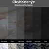 Chyhomenyc Stone Short Blackout Curtains 36 Inch Length, Small Kitchen