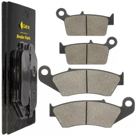 Caltric Front Rear Brake Pads for Yamaha YZ250 Competition 250 1998-2002 Front Rear Pads