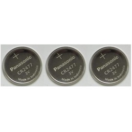 Panasonic CR2477 3V Lithium Cell Battery (Pack of 3)