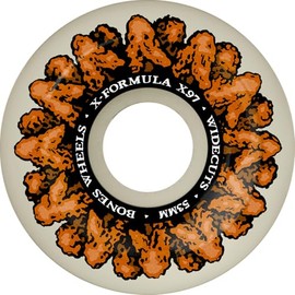 Bones Wheels X-Formula Wingin It Skateboard Wheels, 53mm, 97A, V6 Widecut