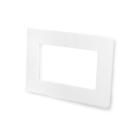 Double Light Switch Surround Acrylic Finger Plate Panel Socket (Matt White)