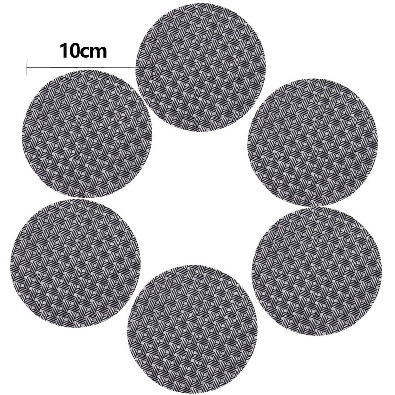 Time to Sparkle 13 PCS Vinyl Woven 6pcs Placemats +