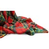Dazzle Collection Teddy Fleece throw Blanket Tartan Check Style For