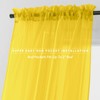 Elegant Comfort 2-Piece Sheer Panel with 2inch Rod Pocket -
