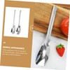Vaguelly 1 Set Stainless Steel Salad Serving Spoons Long Handle