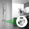 sourcing map G1/2" Shower Diverter Valve 4 Way, Stainless Steel