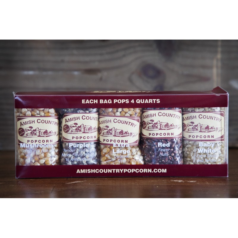 Amish Country Popcorn | 4 Ounce Variety Kernel Gift Set