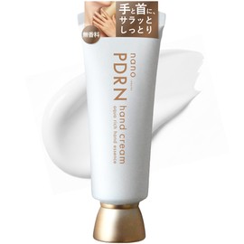 PDRN Hand Cream, Non-Sticky, Unscented, Neck Cream, For Hands & Neck, Rough Hands, Moisturizing, Niacinamide Hyaluronic Acid, Made in Japan, 1.4 oz (40 g)