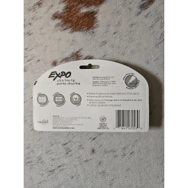 EXPO Low-Odor Dry-Erase Markers Ultra Fine Point Assorted 4/Pack 1871133