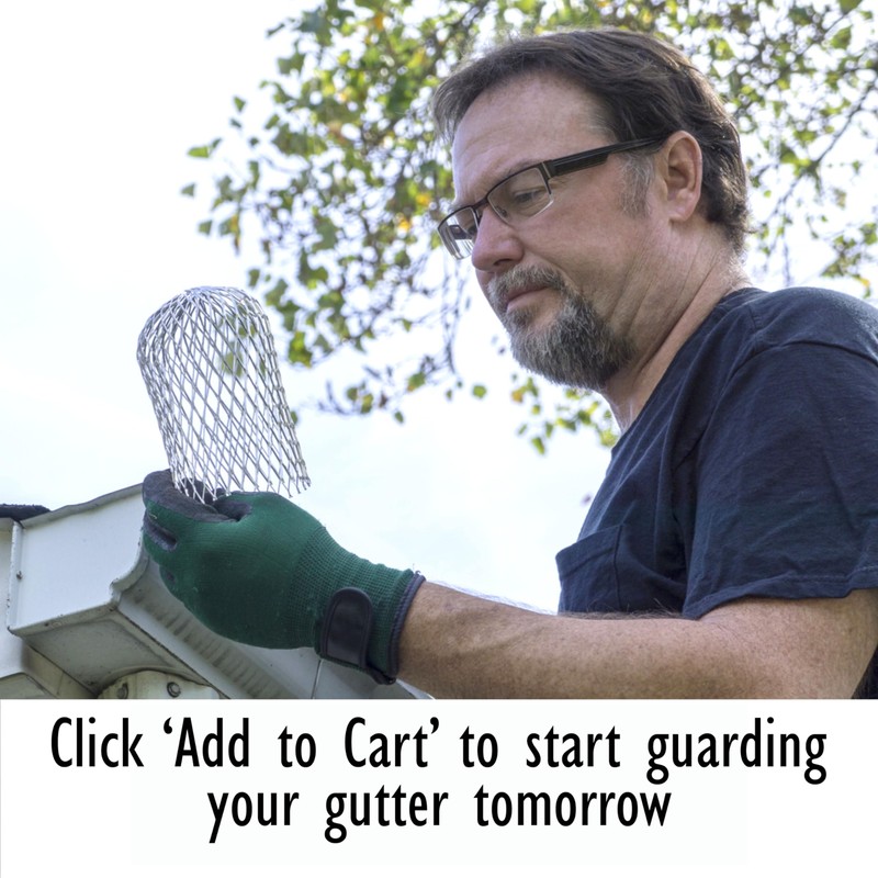 Gutter Guard (6 Pack) Leaf Filter Gutter Strainer & Downspout