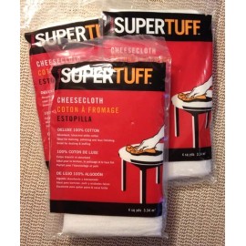 Supertuff Lot (3) Supertuff Cheesecloth 100% cotton 4 sq. yd. packages