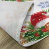 ABAKUHAUS Christmas Place Mats, Christmas Tree Photography with Sleigh and