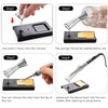 Solder Iron Kit,HANDSKIT Soldeirng Iron Kit Temperature Adjustable Electronic Welding