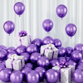 5inch Balloons Chrome Purple