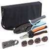 Gazoe Coax Ratchet Crimping Tool Kit for Coaxial RG Cable