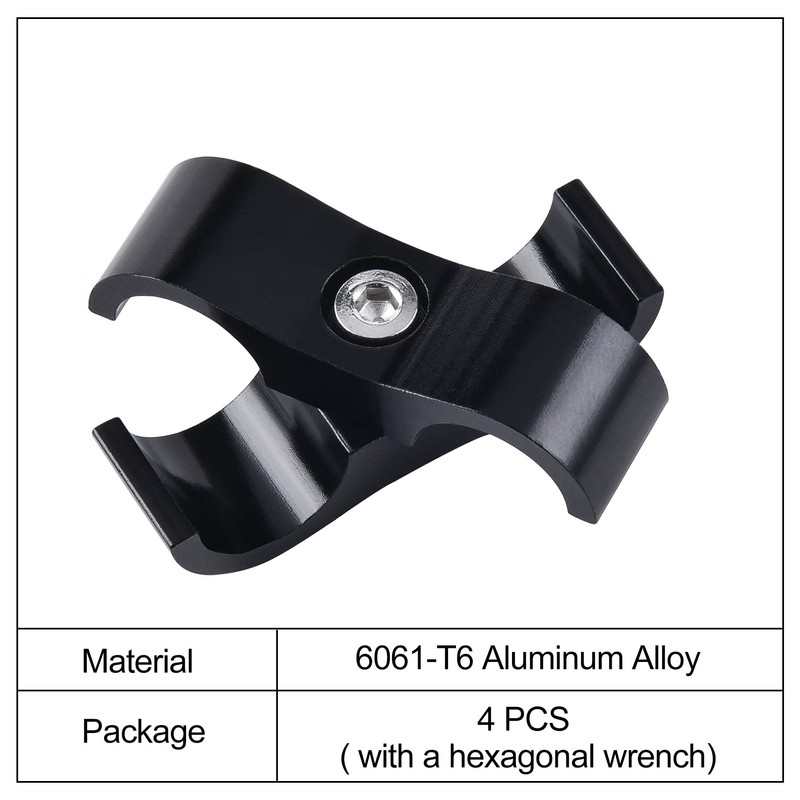 EVIL ENERGY 12AN Hose Separator Clamp, AN12 Fuel Line Mounting