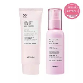 Sellerhub [셀러허브]아트델리 멜라컷 톤업 선크림 50ml + 선워터 100ml_M (S30964615) [SellerHub] Art Deli Melacut Tone-Up Sunscreen 50ml + Sun Water 100ml_M (S30964615) [Single]