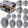 Wire Wheel for Drill Cup Brush Set,0.012-Inch Coarse Crimped Carbon