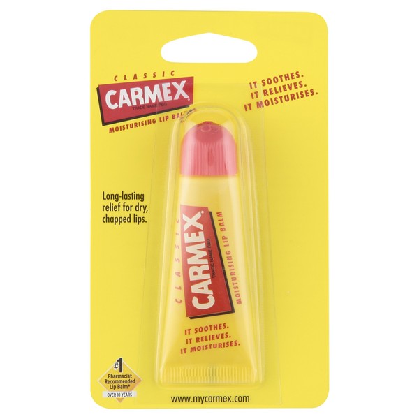 Carmex Original Lip Balm Tube 10 g (Pack of 12)