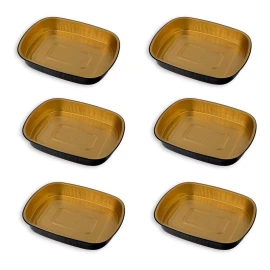 Cronos Contenedor De Aluminio Con Tapa Transparente (6 Pack) 16 Oz