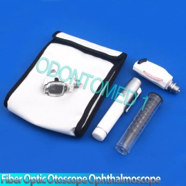 ODM NEW FIBER Otoscope Ophthalmoscope Examination LED Diagnostic ENT SET -WHITE