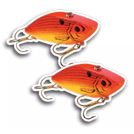 215 Decals Crank Bait Sticker Decal Tackle Box Lure Fishing Boat Truck Car Vehicle Fish Rod