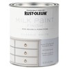 Rust-Oleum 331049 Milk Paint Finish, Quart, Classic White , 32