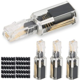 DKARDU Desenredador de cables de teléfono, 4 unidades antienredos, adaptador giratorio, cable de resorte en espiral de 360 grados