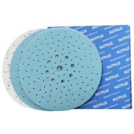 Sandpaper 225 mm Velcro 180 Grit Sanding Discs Dust Removal Ceramic Sandpaper Blue Pack of 10 Sandpaper Wall Sanding Wood Polishing