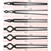 Yoursme Beginner Blacksmith Tongs Set: 1/4 Flat Jaw, Pick Up,
