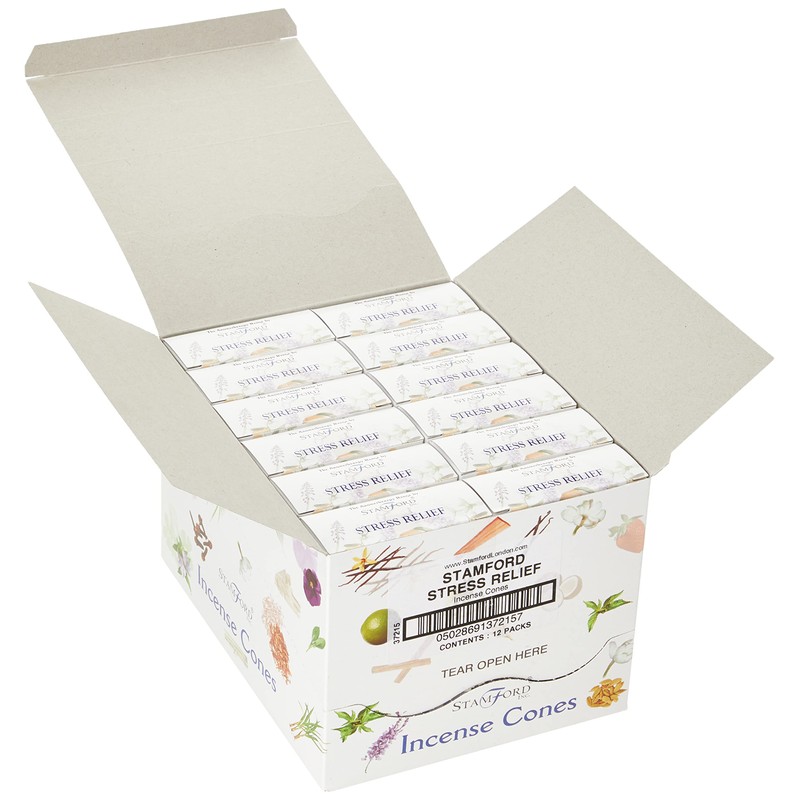 STAMFORD INC 37215 Stress Relief Aromatherapy Cones, 15 Cones x