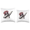 Sloth Heart Shape Sunglasses Dabbing Dance Lover Throw Pillow