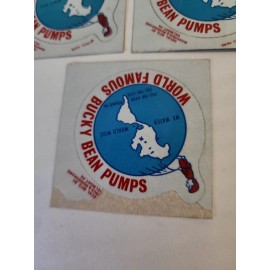 1 Vintage NOS Bucky Bean Pumps We Water Worldwide Pound VA Mining Helmet Sticker