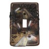 Ebros Gift Set of 2 Western Rustic 4 Colorful Wild