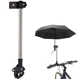 YFFSFDC Umbrella Stand, Bicycle, Bicycle Umbrella Holder, Umbrella Fixed, 360° Rotation, Height Adjustable, Easy Installation, Bicycle, Electric Bicycle, Stroller, Motorcycle, Rain, Sunshade, Work or