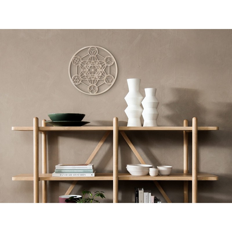 Fourth Level MFG 12" Platonic Solids, Sacred Geometry Wall Sculpture,