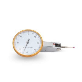 WIKISTORE Horizontal Feeling Lever Gauge, Measuring Tool 0-0.8 mm, Work Tool with a Display of 0.01, Dial Diameter 40 mm, Atina Ruby 16 mm, High Performance Work Tools