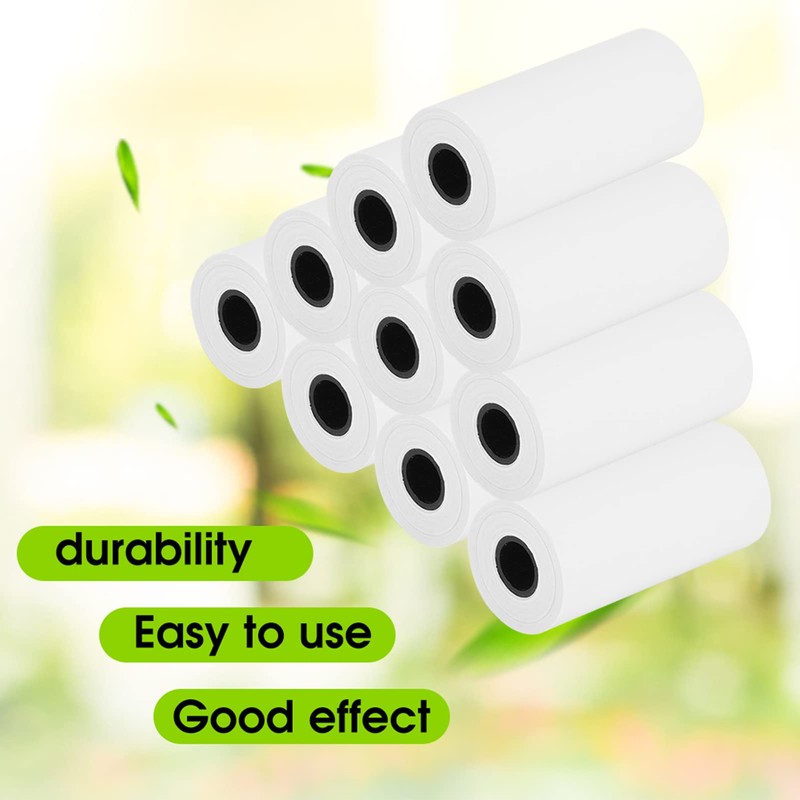 Sunicon 10pcs Mini Photo Printer Paper Roll,Mini Pocket Printer Refill