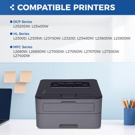 TN660 Black Toner Cartridge 2-Pack Replacement Compatible for Brother TN-660 TN630 Toner HL-L2380DW HL-L2320D HL-L2340DW DCP-L2540DW MFC-L2700DW MFC-L2720DW HL-L2300D HL-L2360DW DCP-L2520DW Printer