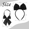 1 Piece Bow Headband And 1 Piece Girl Bow Tie,