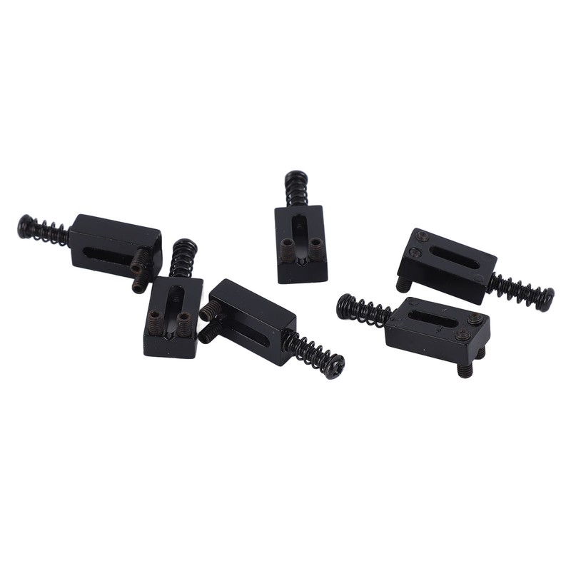 6 Pcs Electric Guitar Bridge Saddle Standard Zinc Alloy Guitar