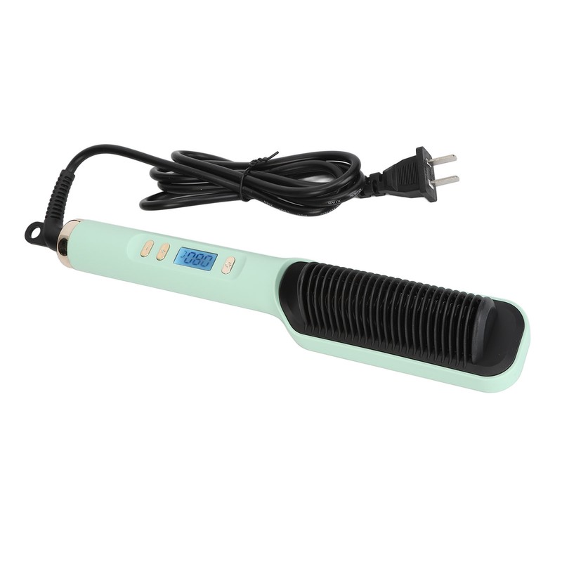 Negative Ion Hair Straightener Styling Comb Adjustable Even Heating Straightening